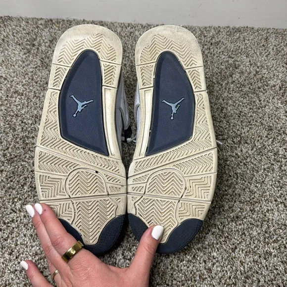 NIKE Men's Jordan 4 Retro Columbia Shoes Size 8 - Picture 10 of 12